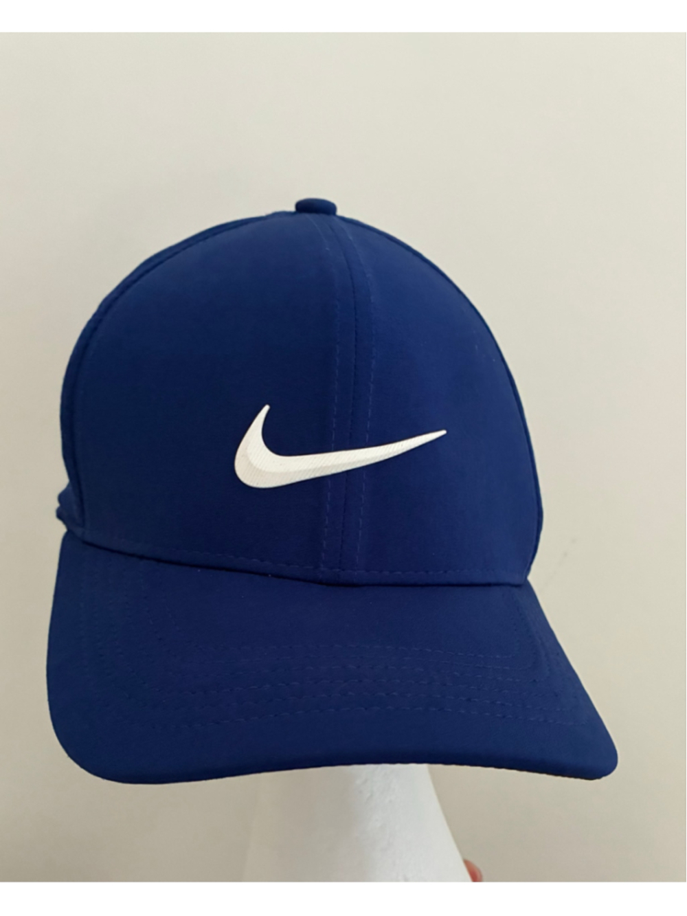 Men's Nike Blue and White Athletic Baseball fitted Cap large / X L